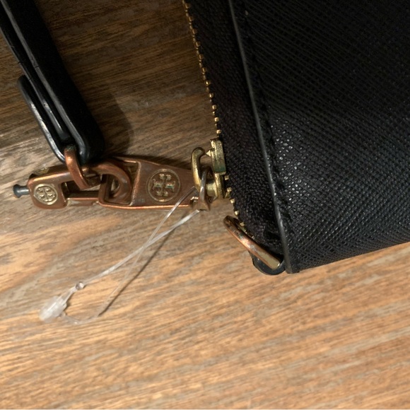 Tory Burch Black Wallet with Gold Accents - Picture 11 of 14